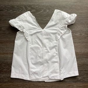 Zara Ruffled Shoulder Blouse